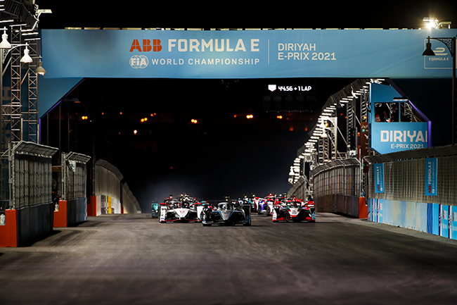 The streets of Riyadh get ready to light-up again for race two of the Diriyah E-Prix