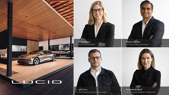 Lucid Motors Appoints Sherry House as Chief Financial Officer