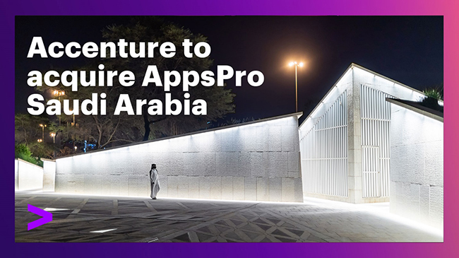 Accenture to Strengthen Oracle Capabilities in the Middle East with AppsPro Acquisition