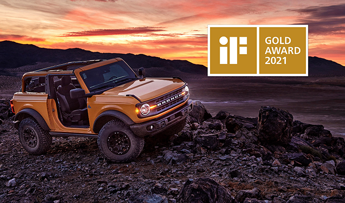 All-New Ford Bronco Earns Prestigious iF Design Gold Award 2021