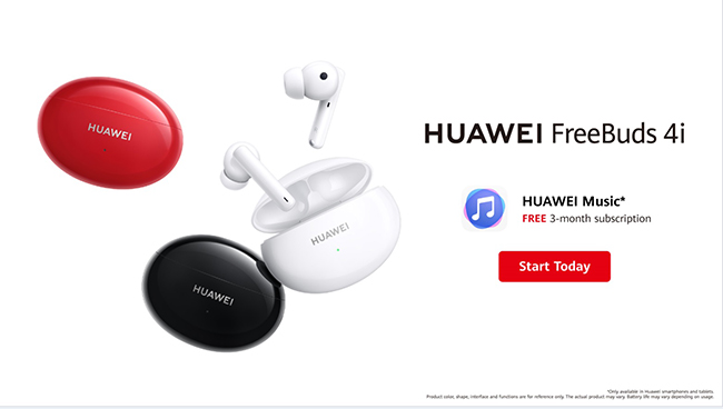 Enjoy all kinds of music and tunes with the HUAWEI FreeBuds 4i and HUAWEI Music