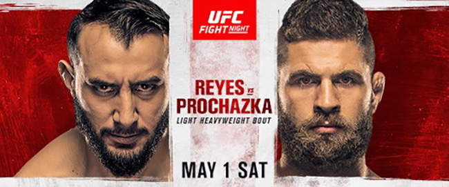 UFC® FIGHT NIGHT: REYES vs PROCHAZKA RESULTS & QUOTES . .  Jiri Prochazka defeated Dominick Reyes via second-round KO