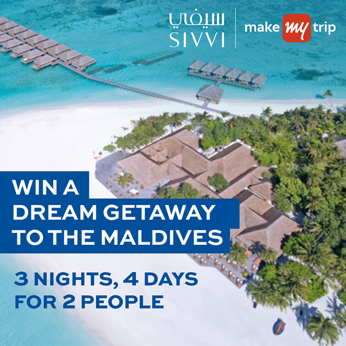 WIN A TRIP TO THE MALDIVES WITH SIVVI.COM AND MAKEMYTRIP.COM