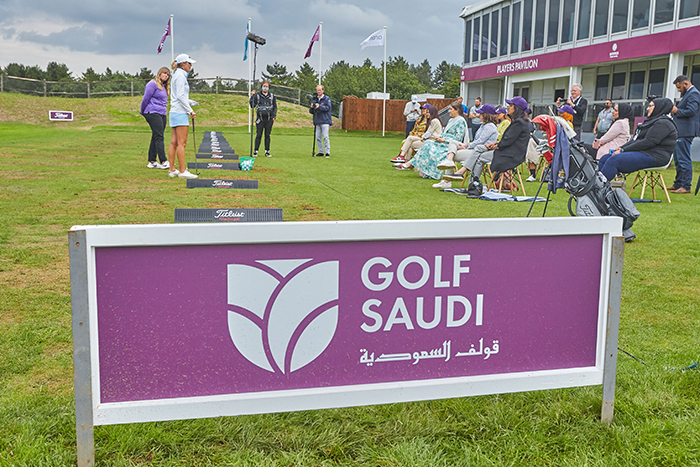 Golf Saudi Ambassador Camilla Lennarth Gives A Special Clinic For Female Players From The Muslim Golf Association