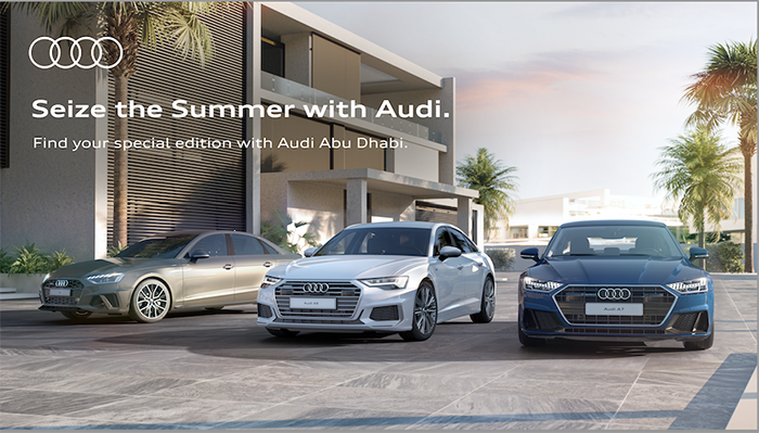 Audi Abu Dhabi and Al Ain kick-start this Summer with premium deals on the latest sedan models