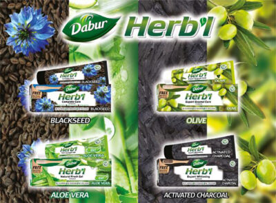 Stronger Whiter teeth with Dabur Herb’l Toothpaste