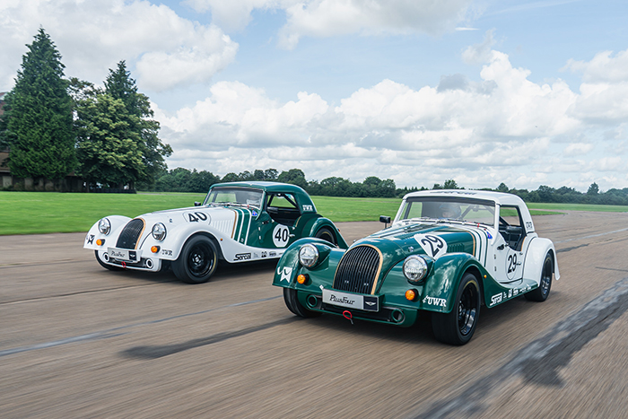 MORGAN PLUS FOUR RACE CARS HIT THE TRACK