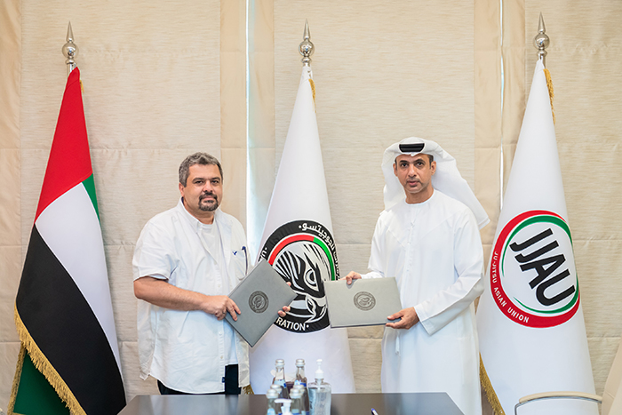 توقيع «اتحاد الإمارات للجوجيتسو» مذكرة تفاهم مع شركة إي فرندس سبورت لانتاج عملٍ درامي
