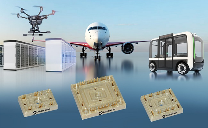 First Aerospace-qualified Baseless Power Module Family from Microchip Technology Improves Aircraft Electrical System Efficiency
