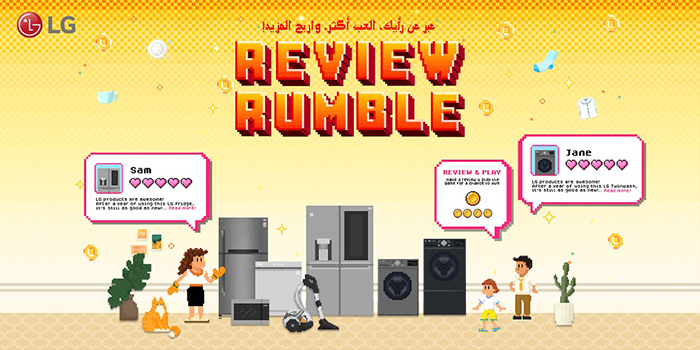 LG’S ‘REVIEW RUMBLE’ GIVES CONSUMERS THE OPPORTUNITY TO SHARE INSIGHTS, PLAY AND WIN PRIZES FOR THE HOME