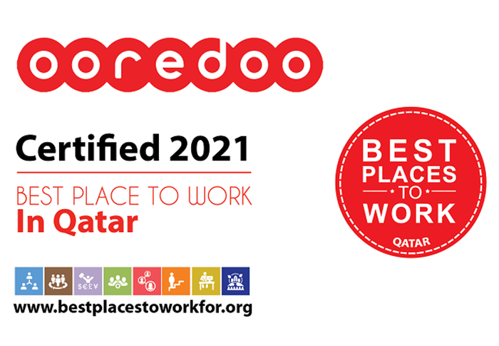 Ooredoo Qatar Named a Best Place to Work in Qatar 2021