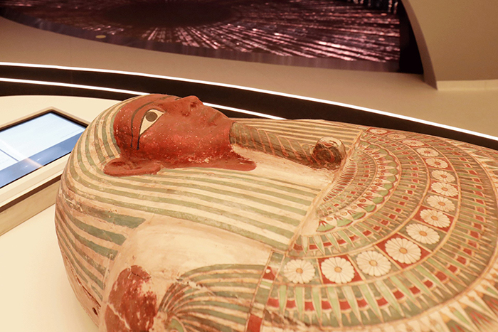 Ancient Pharaonic coffin arrives for display in Egypt Pavilion at Dubai Expo 2020