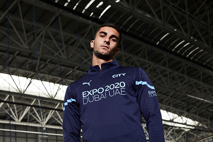 MANCHESTER CITY UNVEILS EXPO 2020 DUBAI AS NEW TRAINING KIT PARTNER