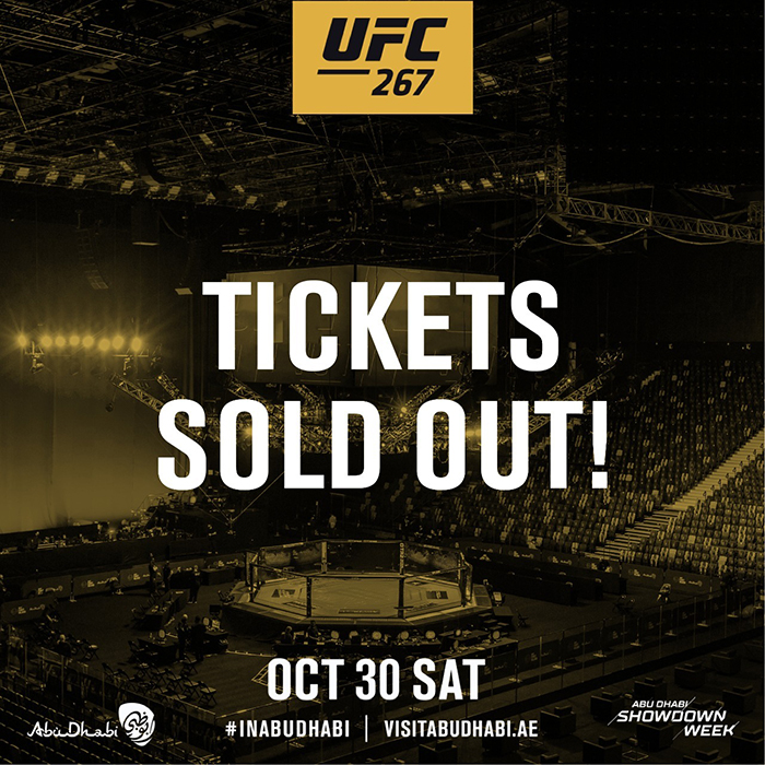 Tickets for UFC 267: Blachowicz Vs. Teixeira Sell Out in Record Time