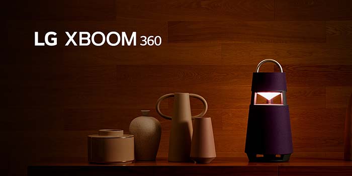 إل جي تطلق مكبر الصوت المميز XBOOM 360 بتصميم عصري أنيق  لتجربة صوتية فائقة الجودة للمستخدمين أينما كانوا