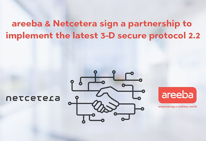 Areeba partners with Netcetera to implement the latest 3-D Secure Protocol 2.2