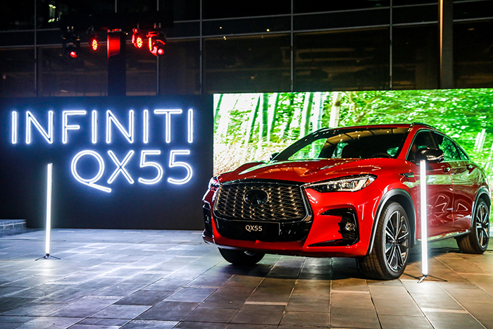 Taking center stage – The all-new INFINITI QX55 makes its official Middle East debut