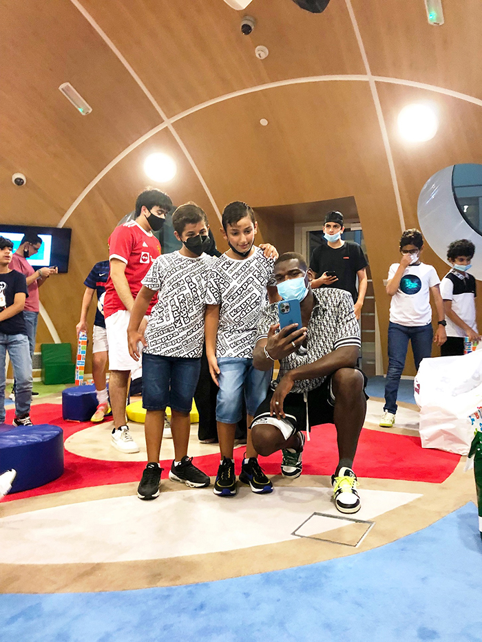 AL JALILA CHILDREN’S SPECIALTY HOSPITAL PATIENTS SCORE SURPRISE VISIT FROM FRANCE WORLD-CUP WINNING FOOTBALLER PAUL POGBA