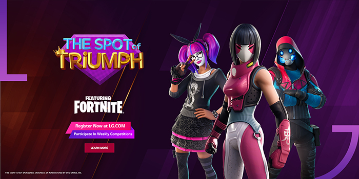 LG LAUNCHES ‘SPOT OF TRIUMPH’ FORTNITE GAMING COMPETITION IN KSA