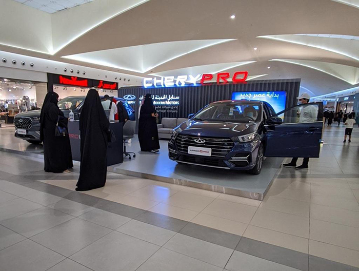 سنابل الحديثة للسيارات تعرض موديلات شيري برو الجديدة في الرياض والظهران
