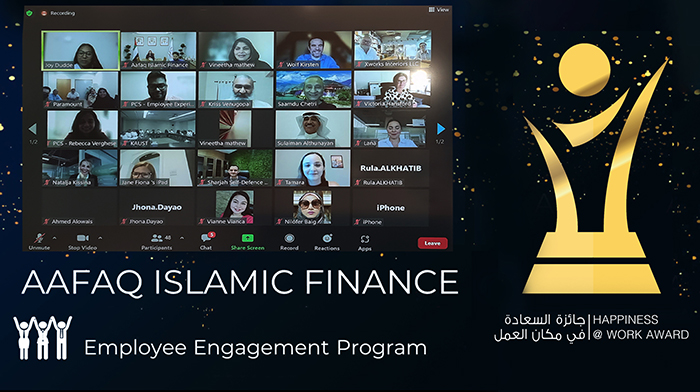 Aafaq Islamic Finance wins “Happiness at Work Award” award