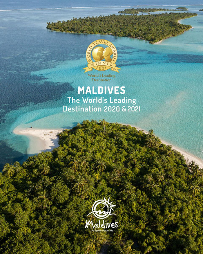 Maldives consecutively secures the World’s Leading Destination title and other accolades at WTA 2021