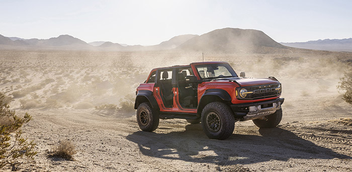 Desert-Racing, Rock-Crawling 2022 Ford Bronco Raptor Debuts as Most Powerful Street-Legal Bronco Ever is Coming to the Middle East