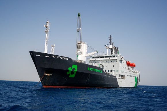Extreme E’s flagship the St. Helena arrives in Saudi Arabia ahead of Season 2