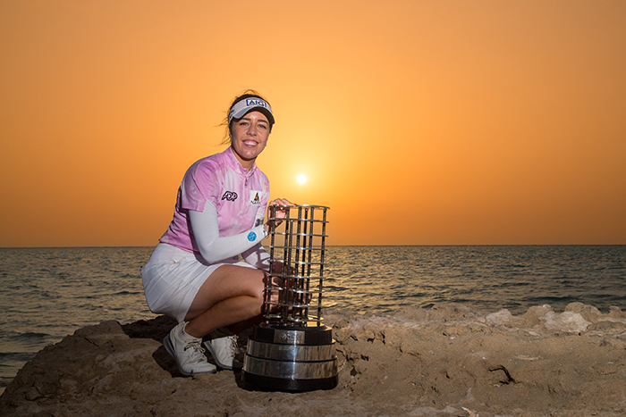 Georgia Hall delivers commanding final round performance to win the 2022 Aramco Saudi Ladies International by five shots