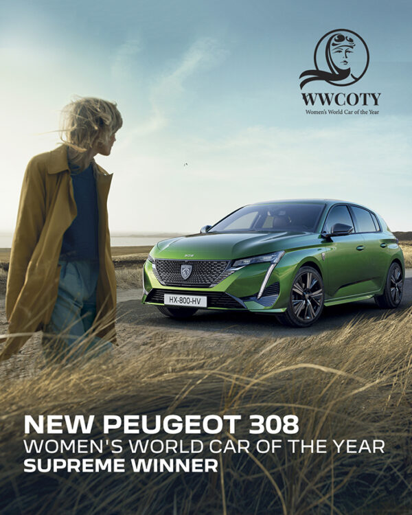THE NEW PEUGEOT 308 WINS WOMEN’S WORLD CAR OF THE YEAR (WWCOTY) 2022
