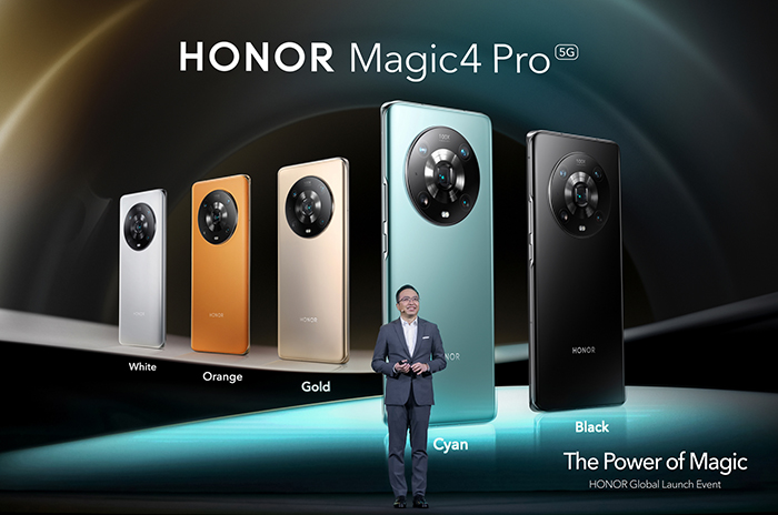 إعلان HONOR عن الإطلاق العالمي لسلسلة HONOR Magic4 الجديدة كلياً خلال المؤتمر العالمي للجوال (MWC) إعلان HONOR عن الإطلاق العالمي لسلسلة HONOR Magic4 الجديدة كلياً خلال المؤتمر العالمي للجوال (MWC)