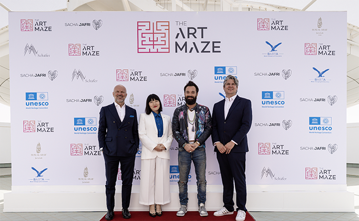 SACHA JAFRI UNVEILS 30 ARTWORKS ON THE BURJ AL ARAB JUMEIRAH HELIPAD