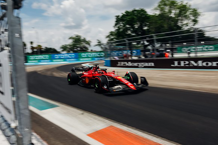 Ferrari’s Charles Leclerc on Pole Position for the first-ever Formula 1® Crypto.com Miami Grand Prix