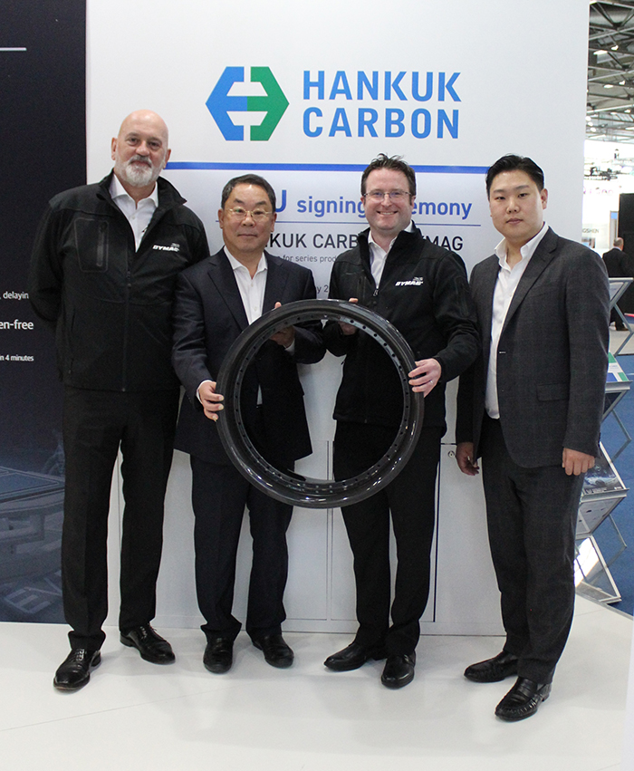Dymag and Hankuk Carbon form strategic partnership to mass manufacture state-of-the-art carbon composite wheels for the automotive industry