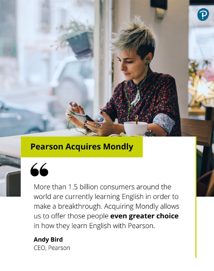 Pearson acquires leading online language learning platform