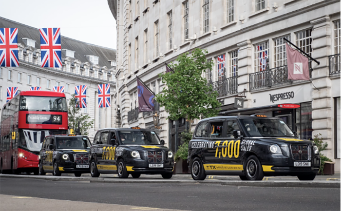 LEVC CELEBRATES MILESTONE OF 7,000 GLOBAL ELECTRIC TAXI SALES