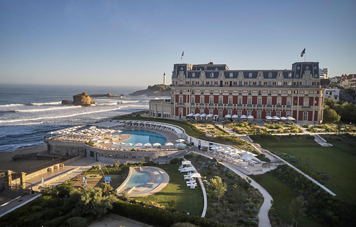 The legendary Hotel du Palais welcomes guests to a palatial lifestyle