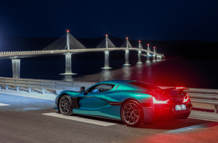 Rimac Nevera Becomes First Car to Cross Croatia’s Landmark Pelješac Bridge