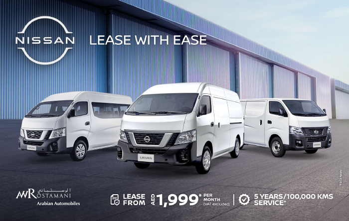 Your preferred mobility partner: Arabian Automobiles Nissan announces exclusive leasing offers on the Urvan for fleet business