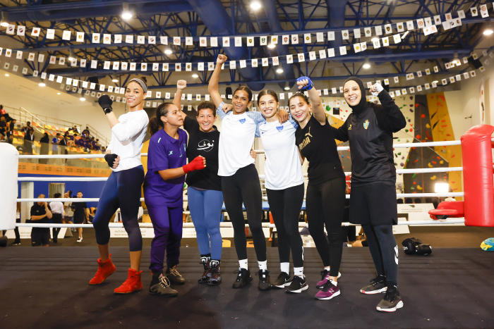 Ramla Ali puts on boxing clinic with Saudi girls ahead of history making fight