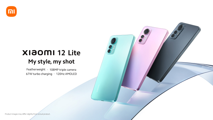 Xiaomi combines creative design with attractive colors in Xiaomi 12 Lite