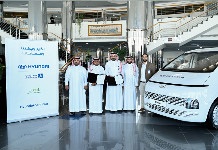 As part of “Mobility for Food Bank” campaign . . Hyundai Motor Delivers Donated Staria Van to Saudi Food Bank “Etaam”