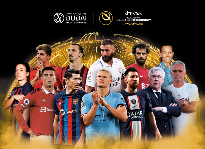 Megastars of international football headline the shortlist of nominees for the Dubai Globe Soccer Awards 2022 on 17 November