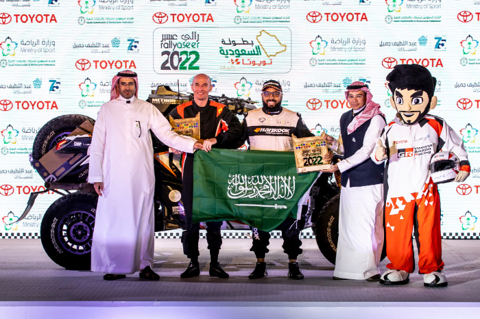 Led by Saudi Champion Saeed Al-Mouri . . Hankook Racing at the forefront of Rally Aseer After Climbing Hill Championship in Al-Baha