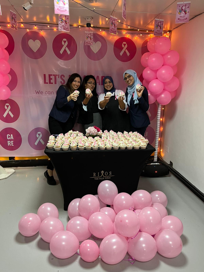 Rixos the Palm Dubai Hotel & Suites shows their support for Breast Cancer Awareness Month