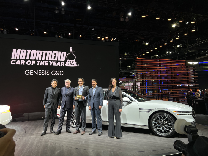 GENESIS G90 NAMED 2023 MOTORTREND CAR OF THE YEAR