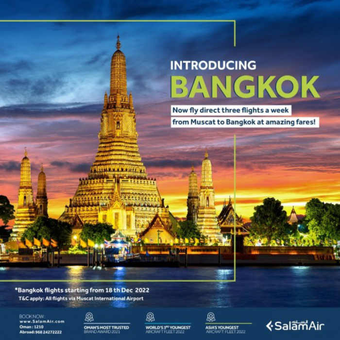 SalamAir Introduces the 2nd destination in Thailand, Bangkok