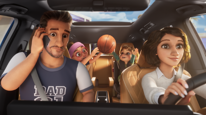 TAKING THE WHEEL . . The INFINITI Middle East QX60 campaign rolls in with an animated take on the modern Arab family