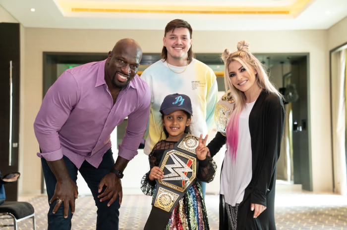 WWE SUPERSTARS VISIT KIDS FROM SANAD CHILDREN’S CANCER SUPPORT ASSOCIATION AHEAD OF WWE CROWN JEWEL