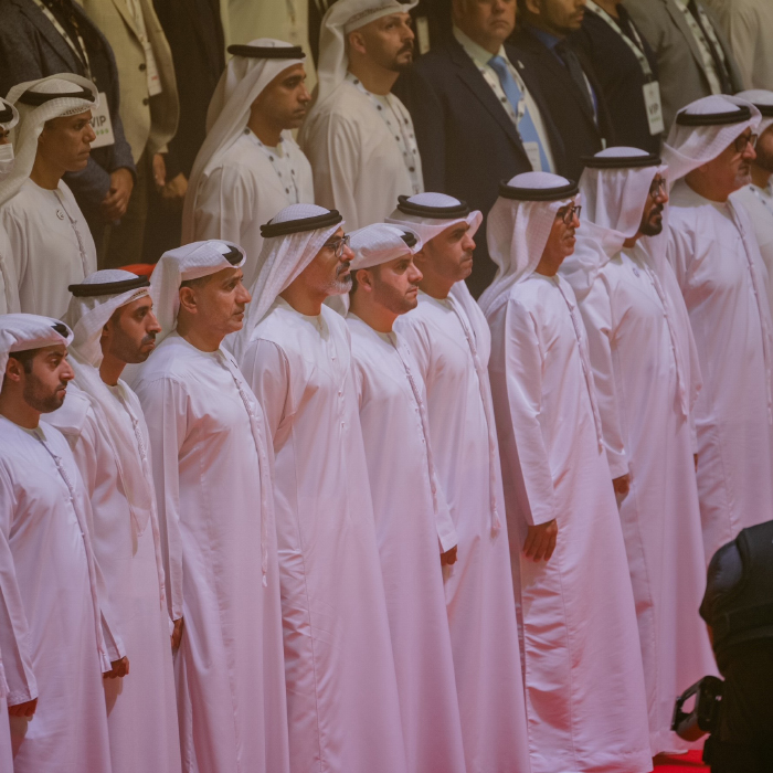 HIS HIGHNESS SHEIKH KHALID BIN MOHAMED BIN ZAYED AL NAHYAN ATTENDS THE OPENING CEREMONY OF THE 14TH ABU DHABI WORLD PROFESSIONAL JIU-JITSU CHAMPIONSHIP